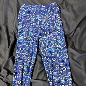 Luoaroe tween purple, yellow floral leggings